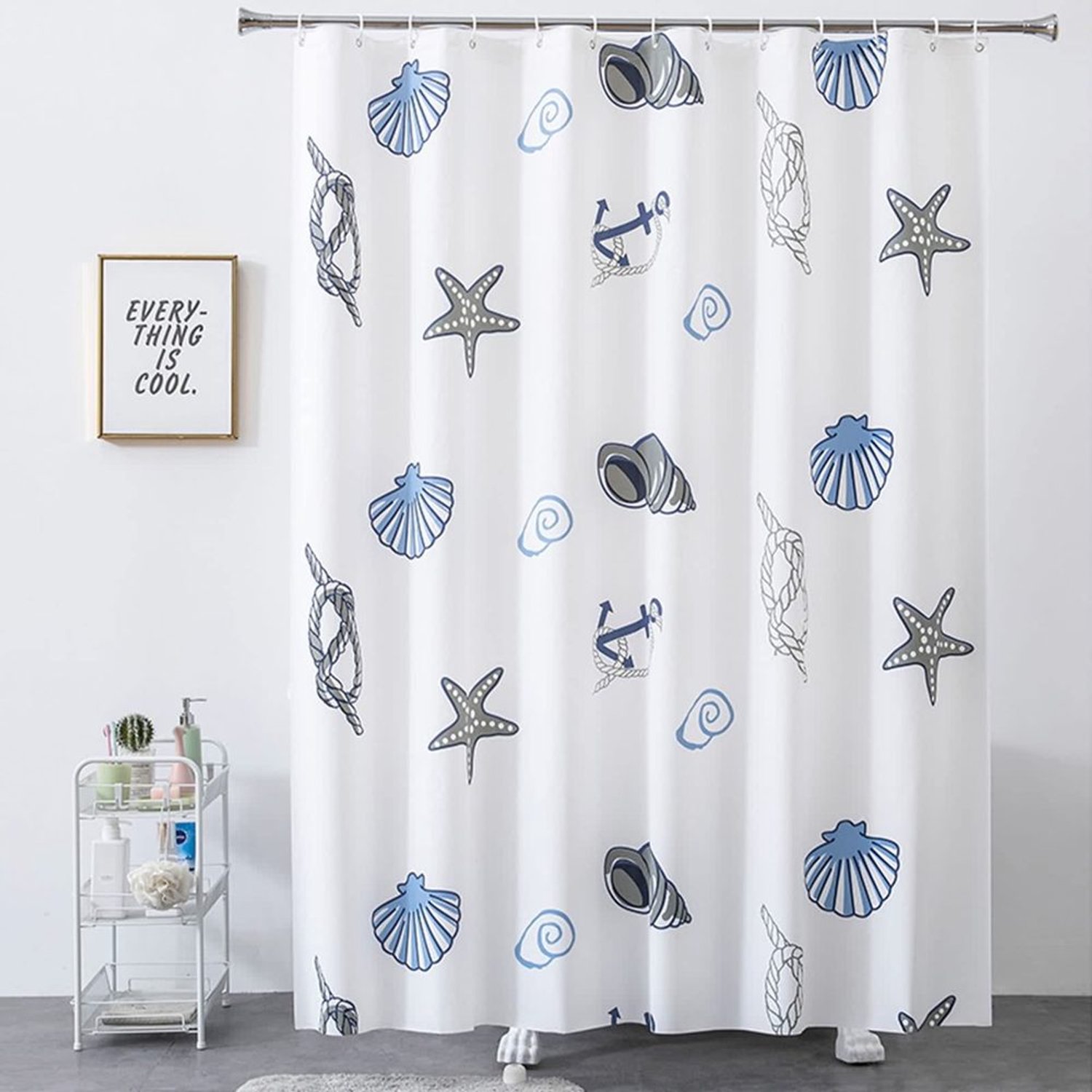 Wasbaar Douchegordijn 240 x 200 cm - Waterdicht en Schimmelbestendig