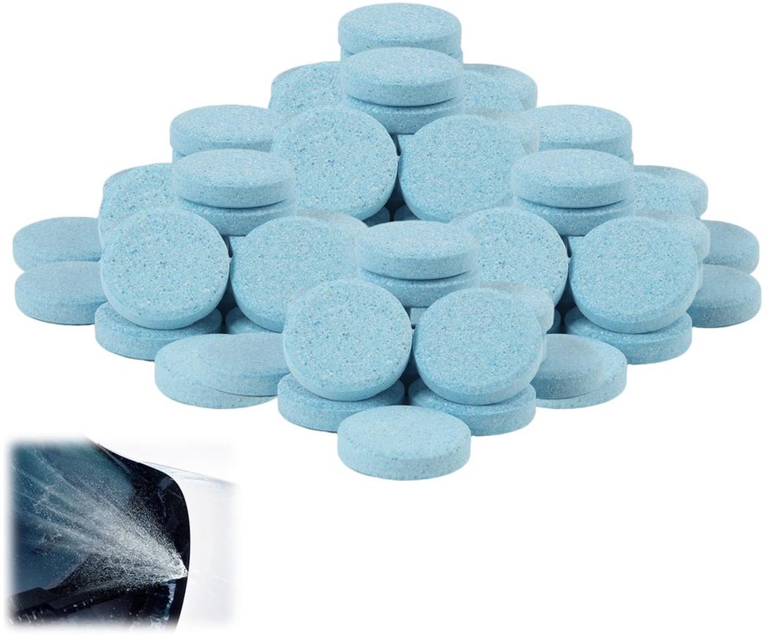 100 Geconcentreerde Ruitenwissertabletten voor Effectieve Glasreiniging