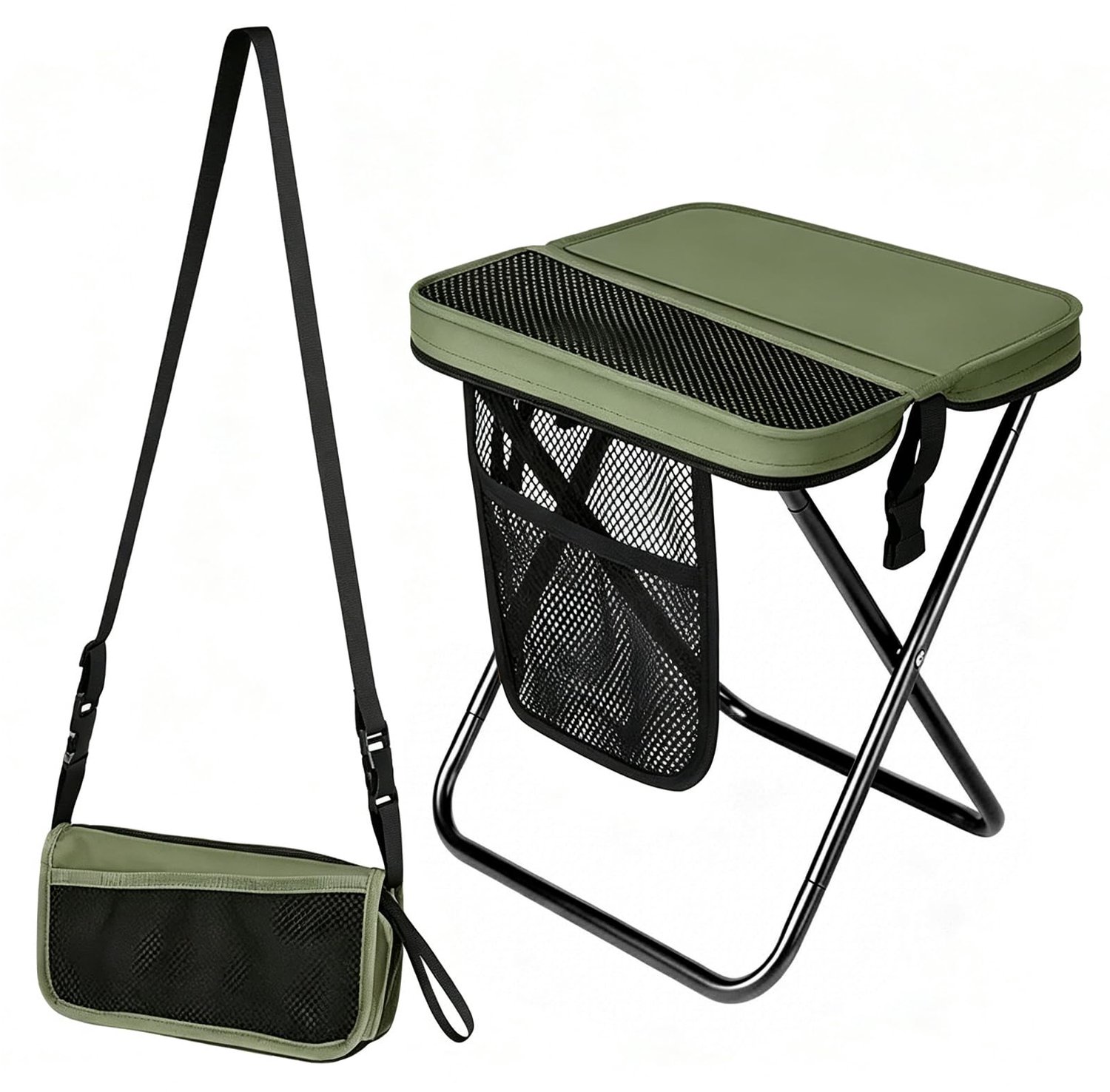 Opvouwbare Campingstoel met 31 cm Zithoogte