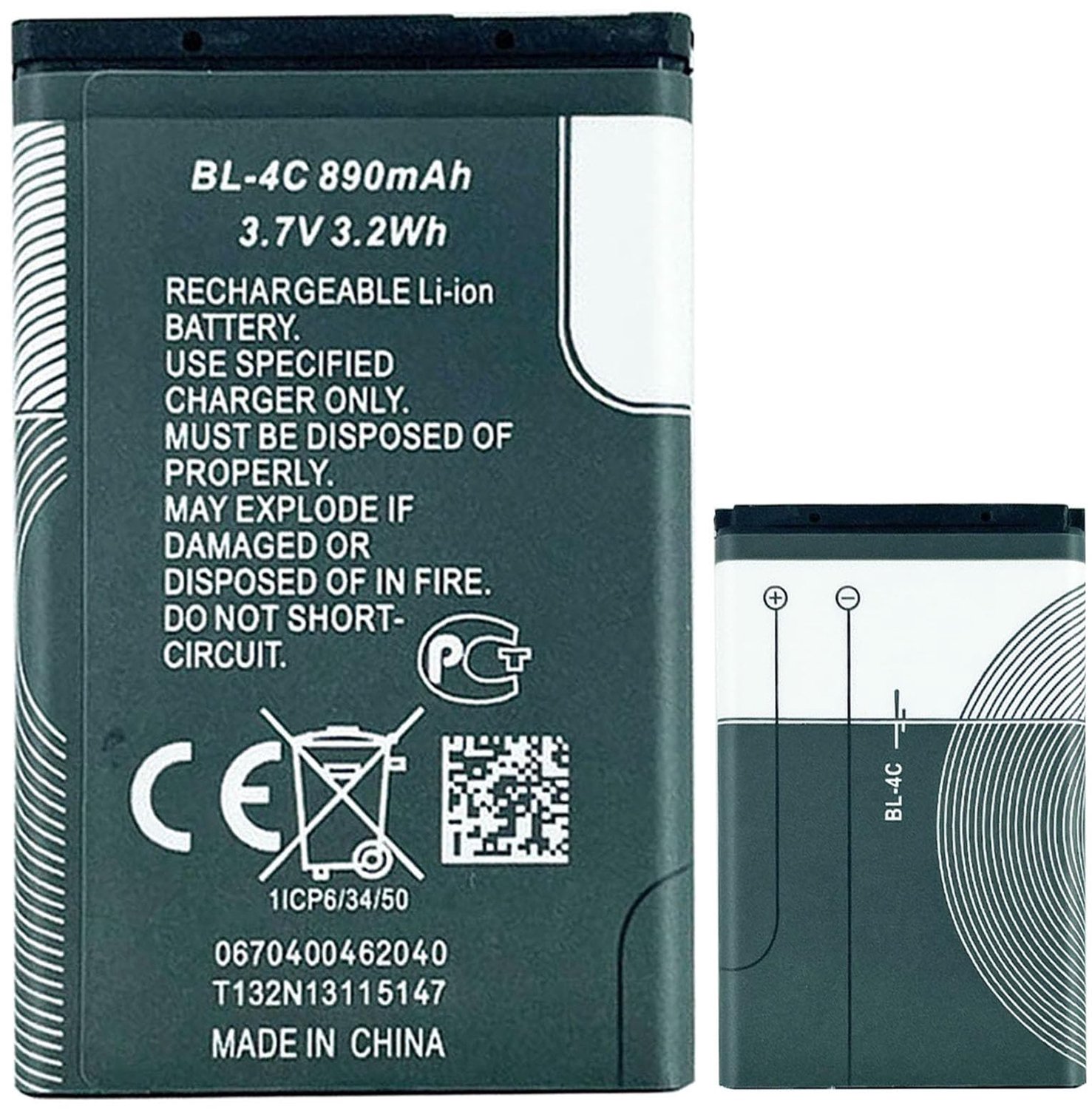 BL-4C Vervangende Accu voor Bea-fon S33 Senioren Telefoon