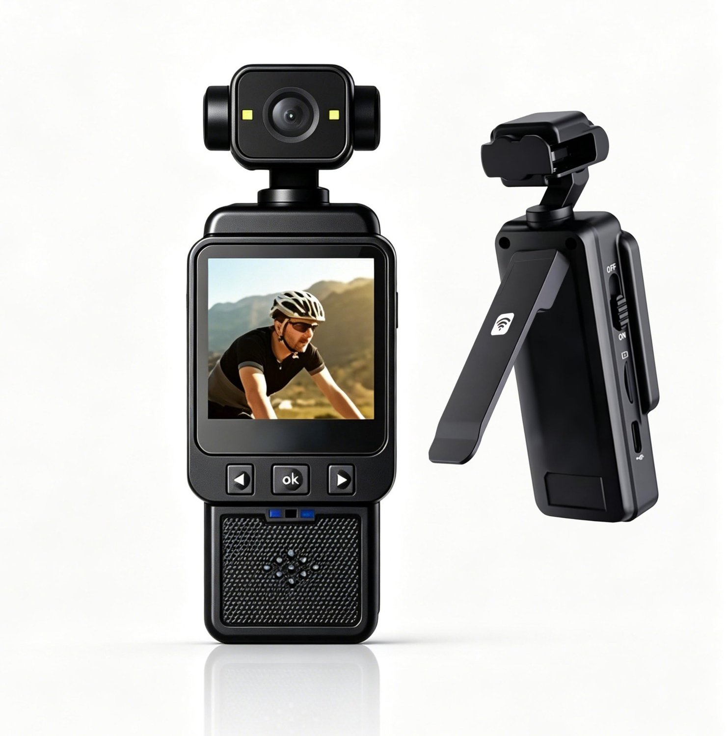 Draagbare 1080P Body Camera met 360° Draaiende Lens