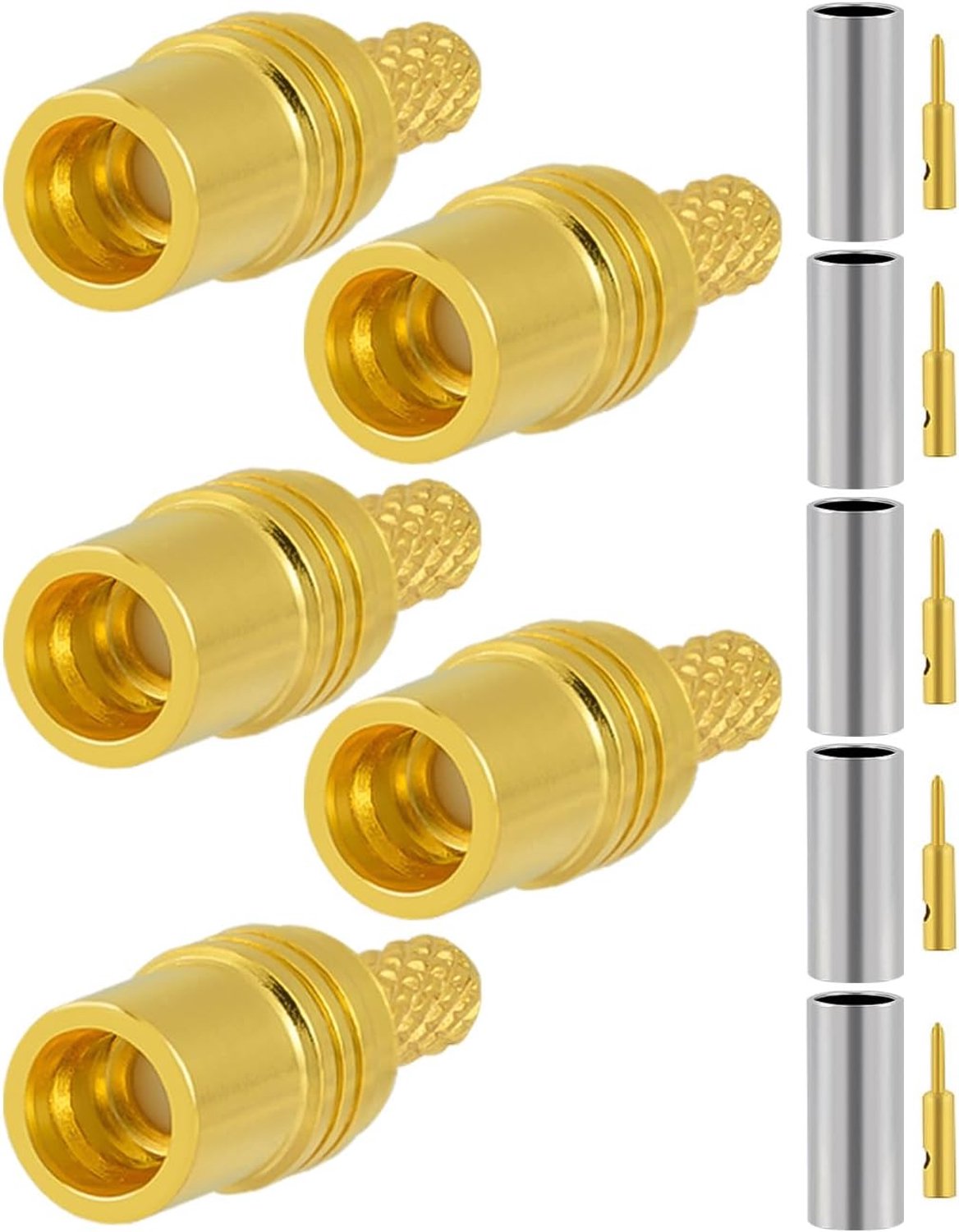 Vecys 5Pcs SMP Type RF Connectors 50 Ohm SMP Male Coaxial Connector for RG174 RG316 RF Coaxial Cable - ShopVlot