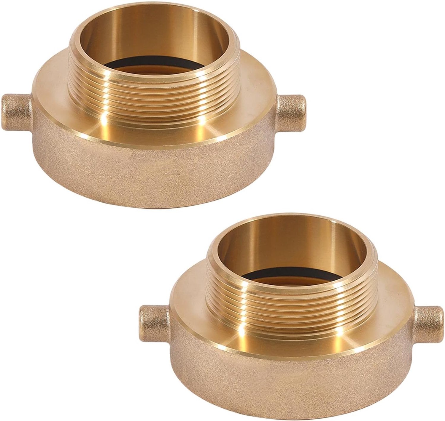 Dailygoods - Brandkraan Slang Adapter - Messing - 2-1/2 inch NH vrouwelijk x 5 cm NPT mannelijke - Duurzaam en betrouwbaar - Geschikt voor waterleidin...