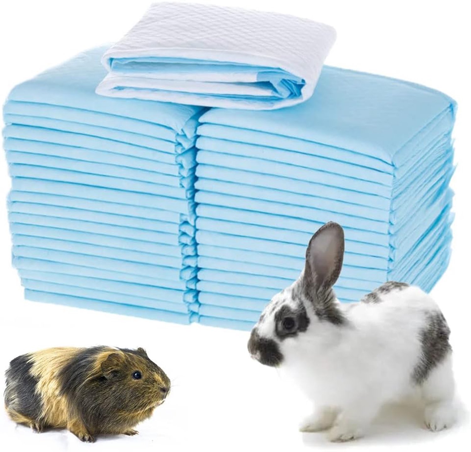 Oncpcare 100pcs Rabbit Pee Pads - 13"x18" Disposable Guinea Pig Cage Liners - ShopVlot