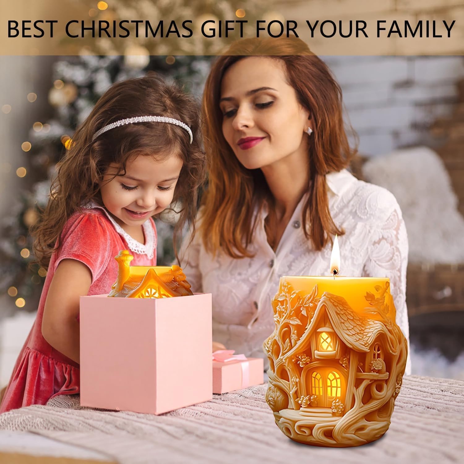 3D Silicone Mallen voor Kerstkaarsen, Set van 3 Huisvormige Mallen voor DIY Kaarsen, Creatieve Mallen voor Kerstdecoratie en Ambachten – foto 4