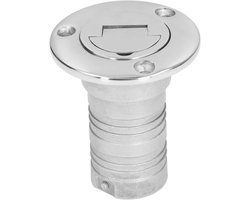 38 mm / 1.5 Inch Water Injection Hole, 316 Stainless Steel Cover Filling Struts with Keyless Lid, Boat Tank Connection, Marine Filling Bars, for Refue