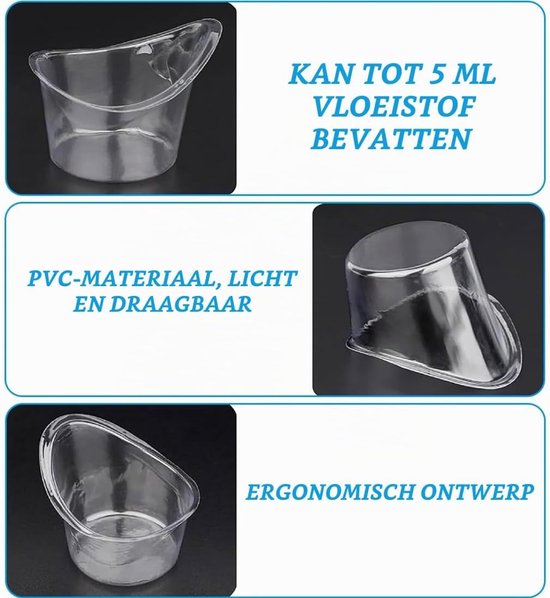 Oogbadset met 20 Steriele Spoelbekers voor Hygiënische Oogverzorging en Ontspanning bij Oogvermoeidheid — afbeelding 2