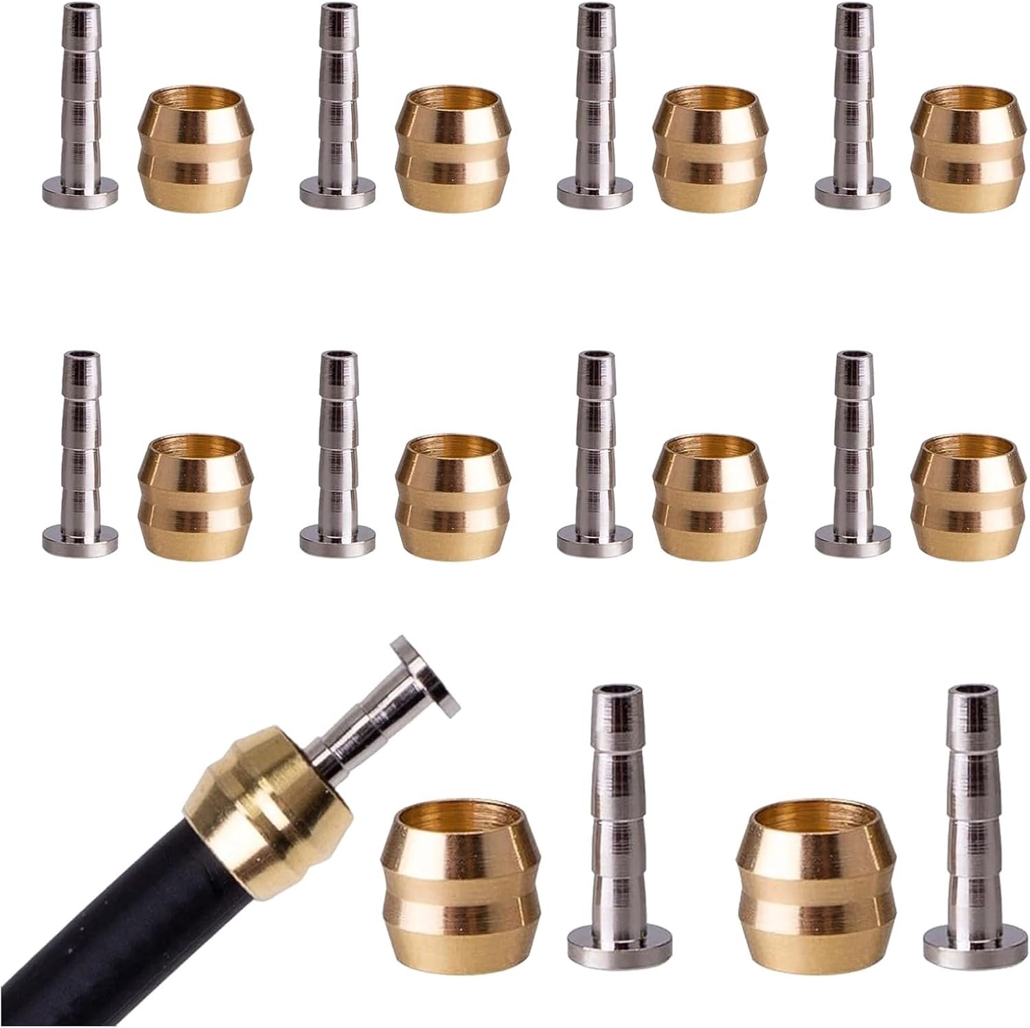 Set van 20 Olijfdiscremmen BH90 Hydraulische Schijfremslangen, Inclusief Olijfinvoegen, Fietsaccessoires, Olijfkoppen en Olie-naalden voor Mountainbikes