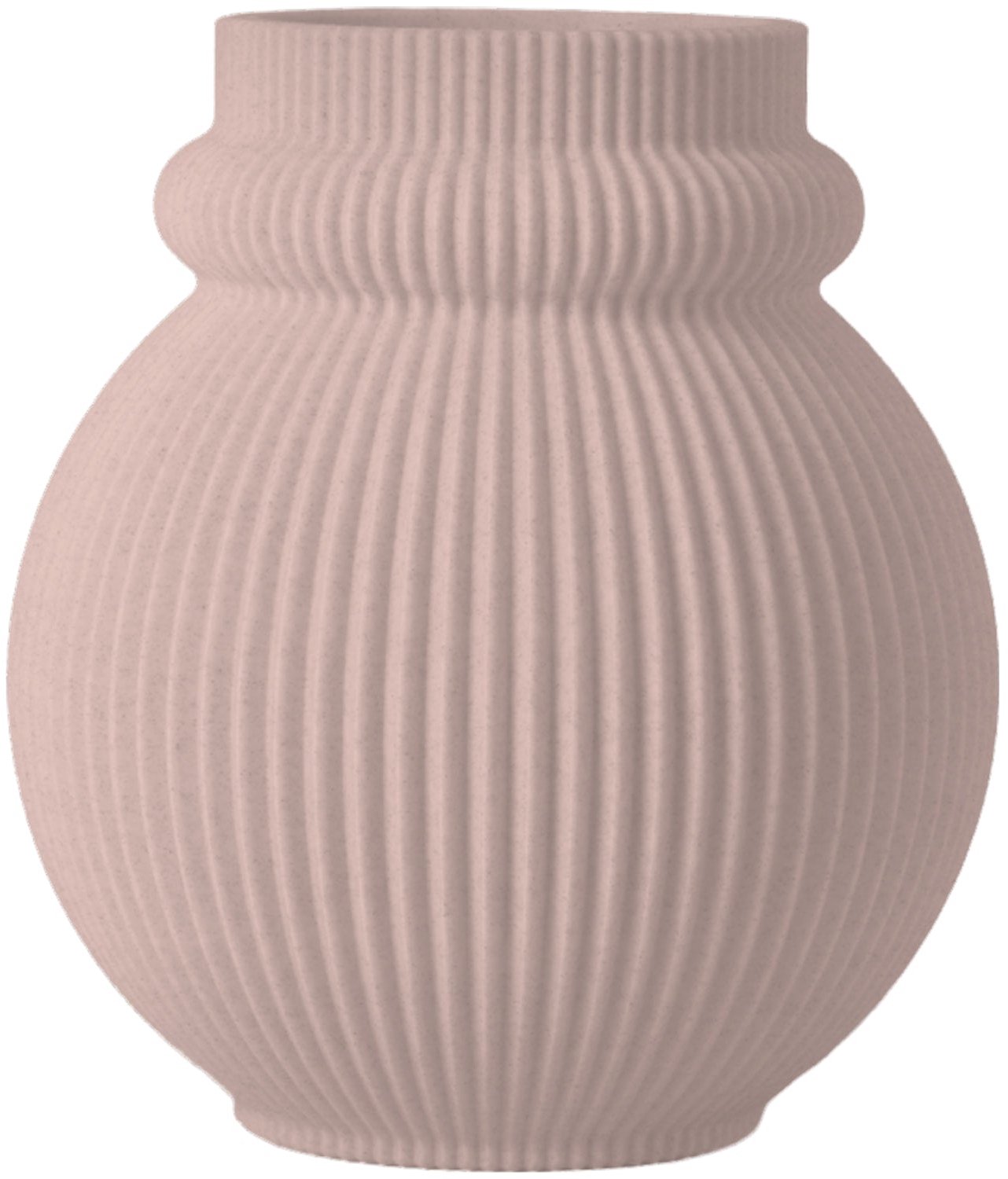 Layvo KARIN Vaas - Bloesem - D23 x H25 cm - droogbloemen vaas - organische vaas - gerecycled plastic