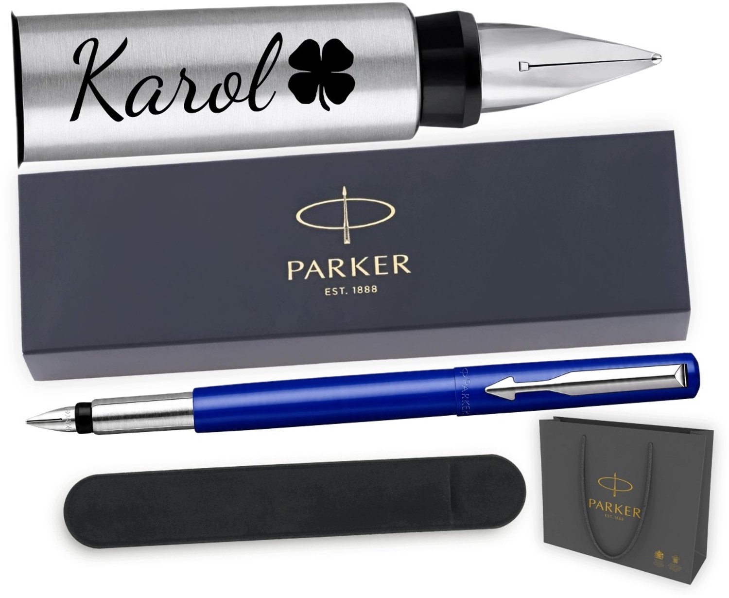 Parker Vector Vulpen Blauw met Gratis Gravering - Perfect Cadeau