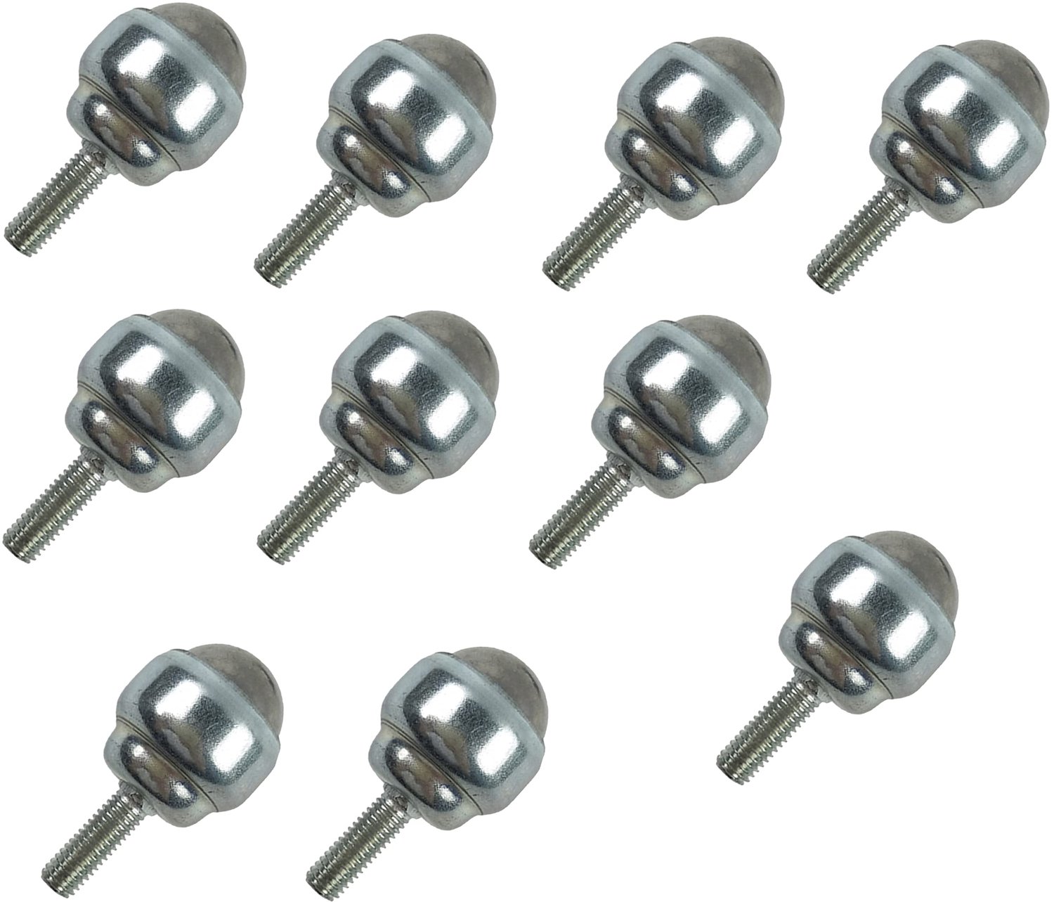 10 Stuks Carbon Stalen Draaiende Ballenwielen voor Meubels en Kasten