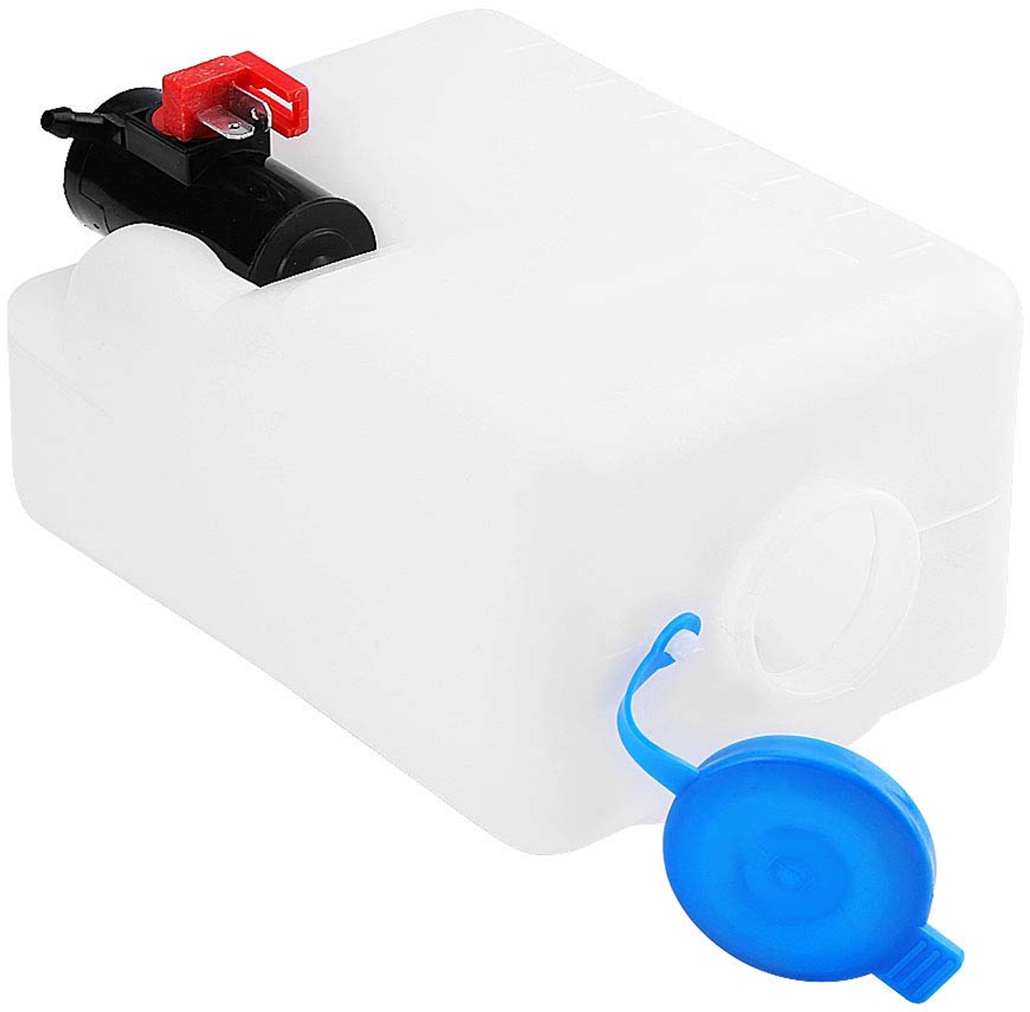 Voorruitwasmachine Universeel - 12V Pomp - 1.2LTR Fles - Montagebeugel - Reinigingsgereedschap - Compleet met Accessoires - Ruitwasmachine