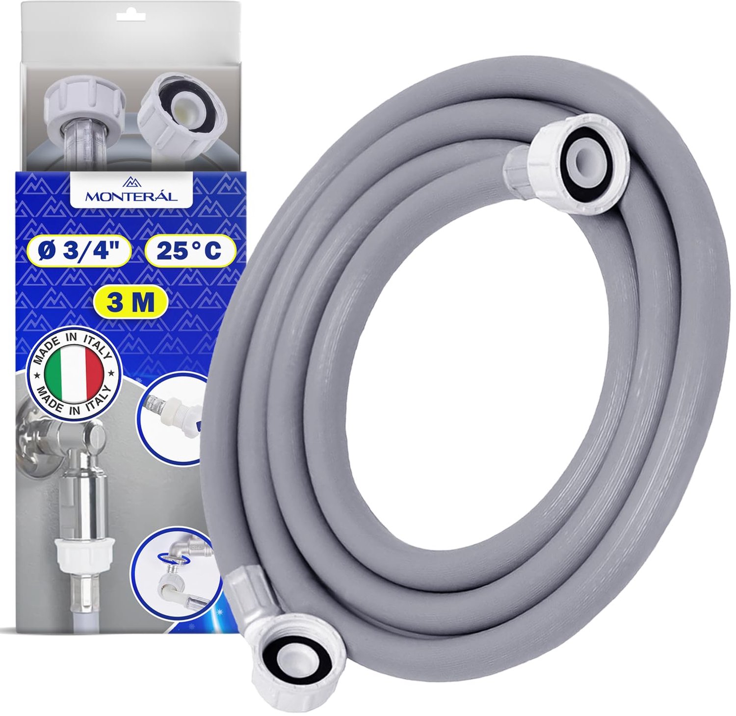 Waterinlaat Slang voor Wasmachine en Vaatwasser, 3 m