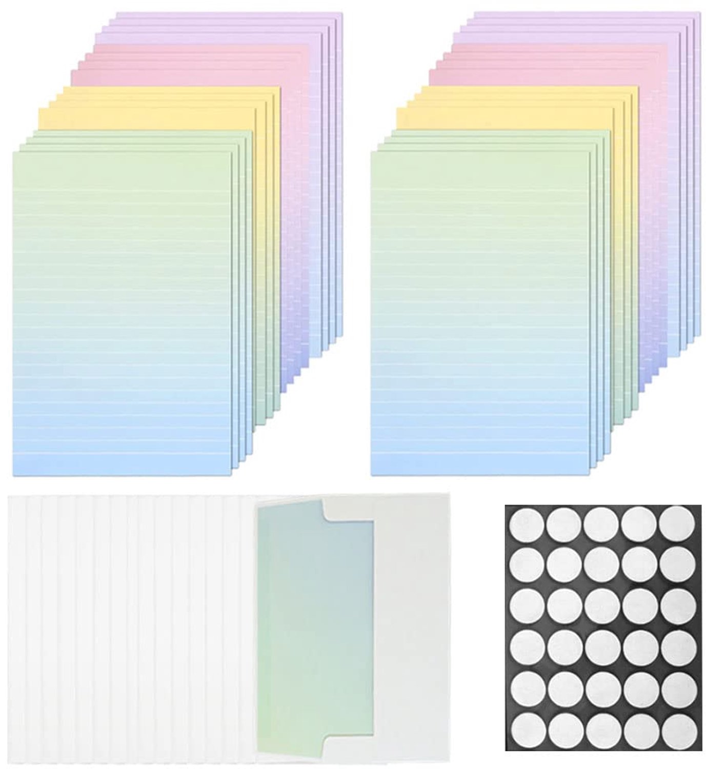Kleur briefpapier met enveloppen - Creatieve set voor briefschrijven en kantoor