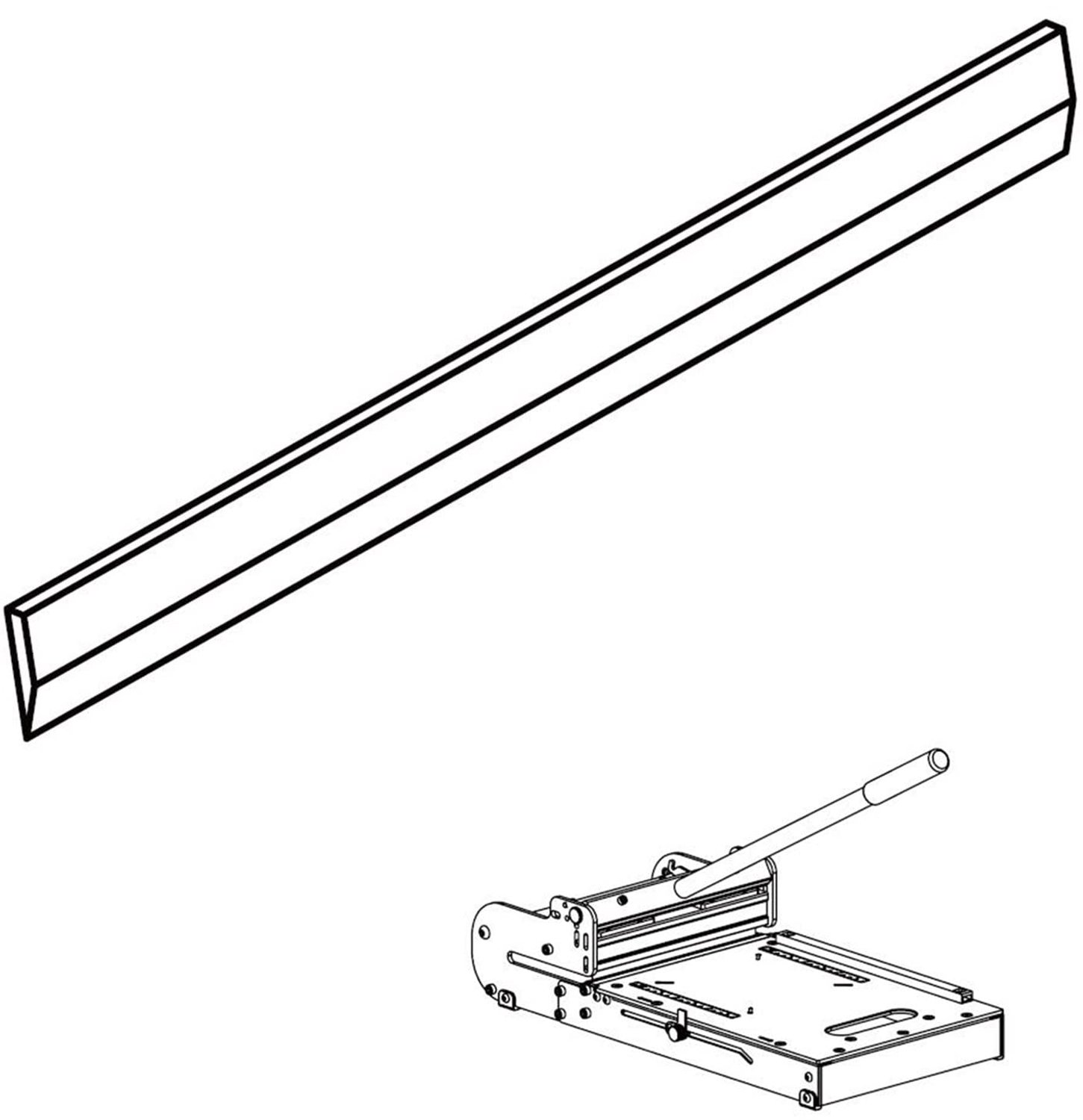 Snijblad voor vloerkapper - 230 mm van tungsten staal
