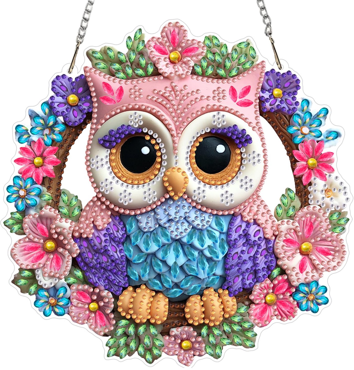 Uil Diamant Schilderij Hangend Ornament Set DIY Decoratie