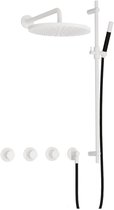 Hotbath Cobber IBS70 inbouw regendoucheset thermostatisch met 2 stopkranen
