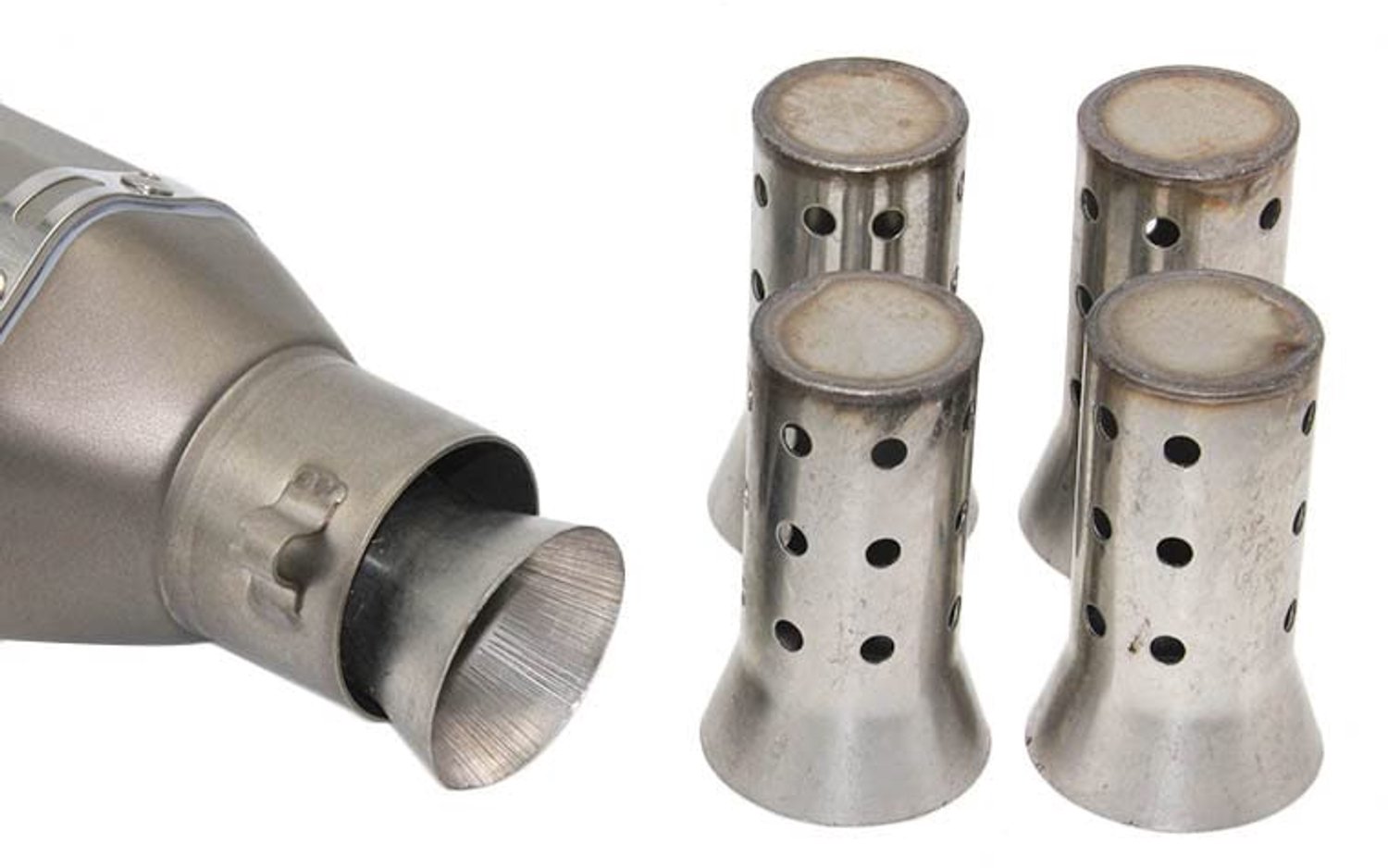 Universele 51mm Motorfiets Uitlaat Inzetstuk Baffle Silencer