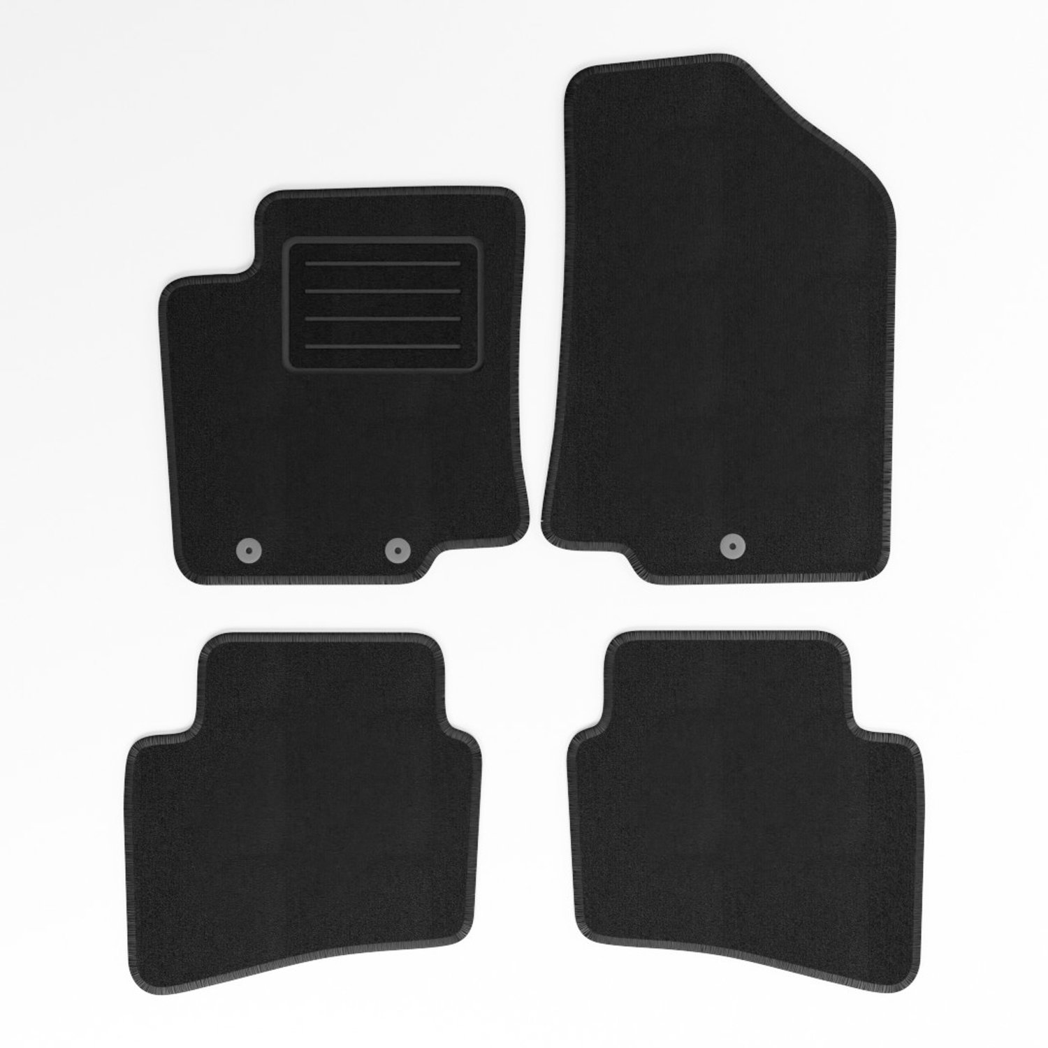 Mats4all | Naaldvilt automatten passend voor Kia Rio 2011-2015 | Antislip | Met versterking | 4-delig | Automatten | Mattenset