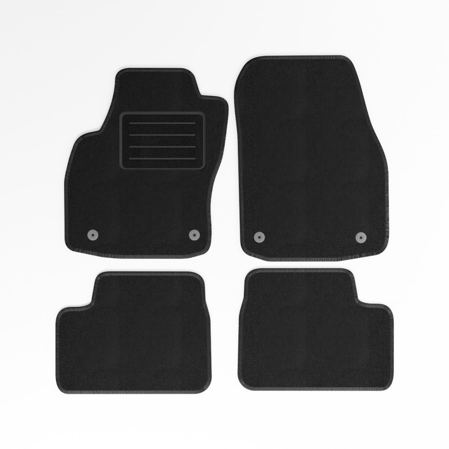 Mats4all | Naaldvilt automatten passend voor Opel Astra H 2004-2009 | Antislip | Met versterking | 4-delig | Automatten | Mattenset