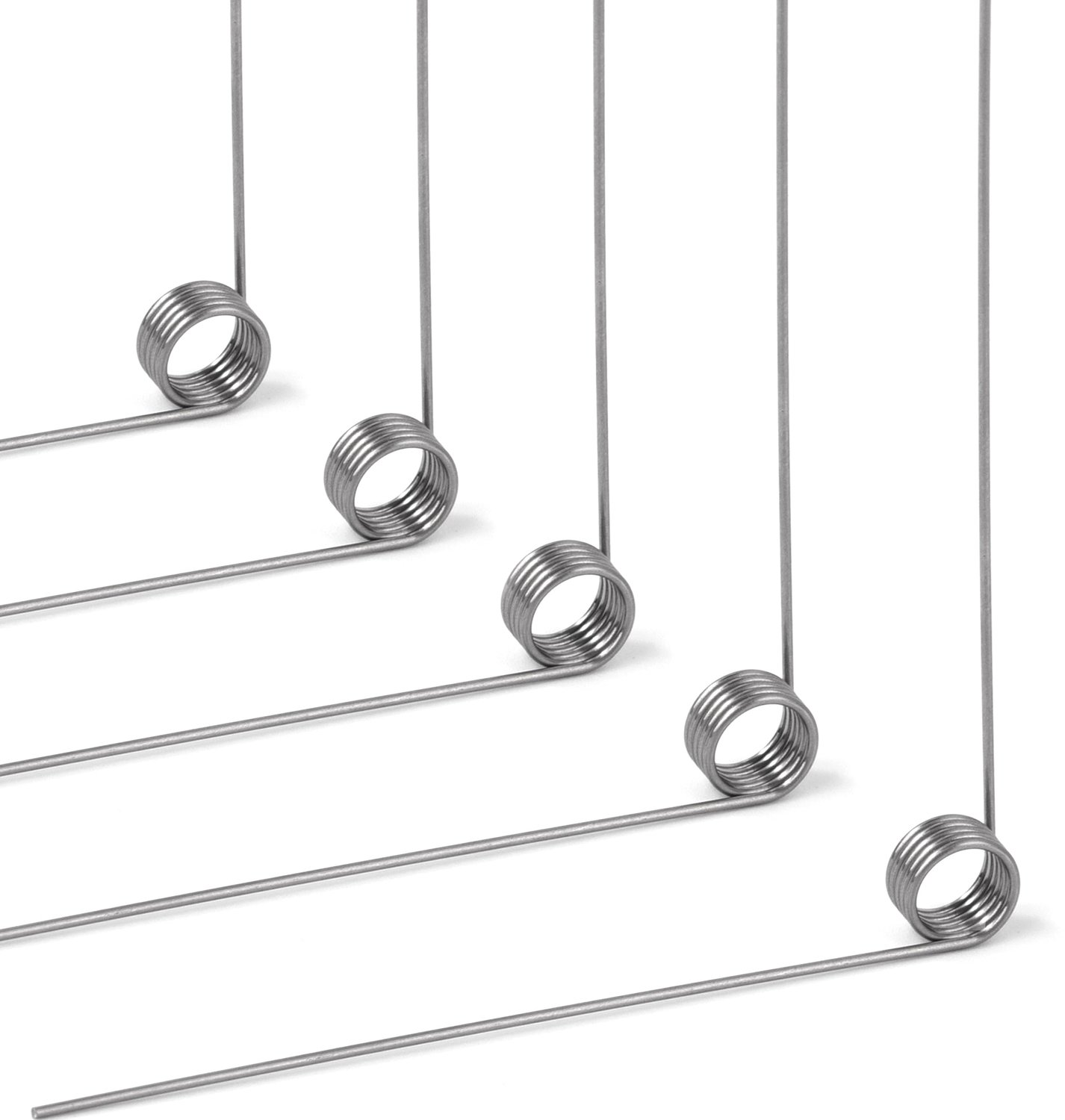 Set van 10 Rvs Torsiespringen, 0.6mm Dikte