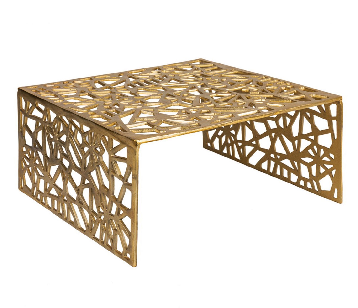 Cosmo Casa Salontafel - Aluminium - 60 x 60 x 31 cm Goud