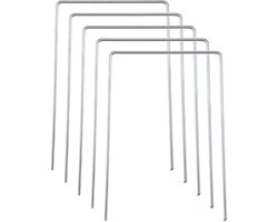 Turf U-Pin - Metalen Peggen - Duurzaam en Herbruikbaar - 50 Stuks - Grasbevestiging - Perfect voor Tuinen - Verzinkt Staal