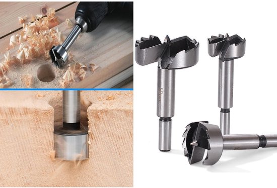 Forstner Boor Verbeterde Versie - Multi-Tand - Houtbewerking Tool - Gatenzaag Set - Koolstofstaal - 35mm - Boorset