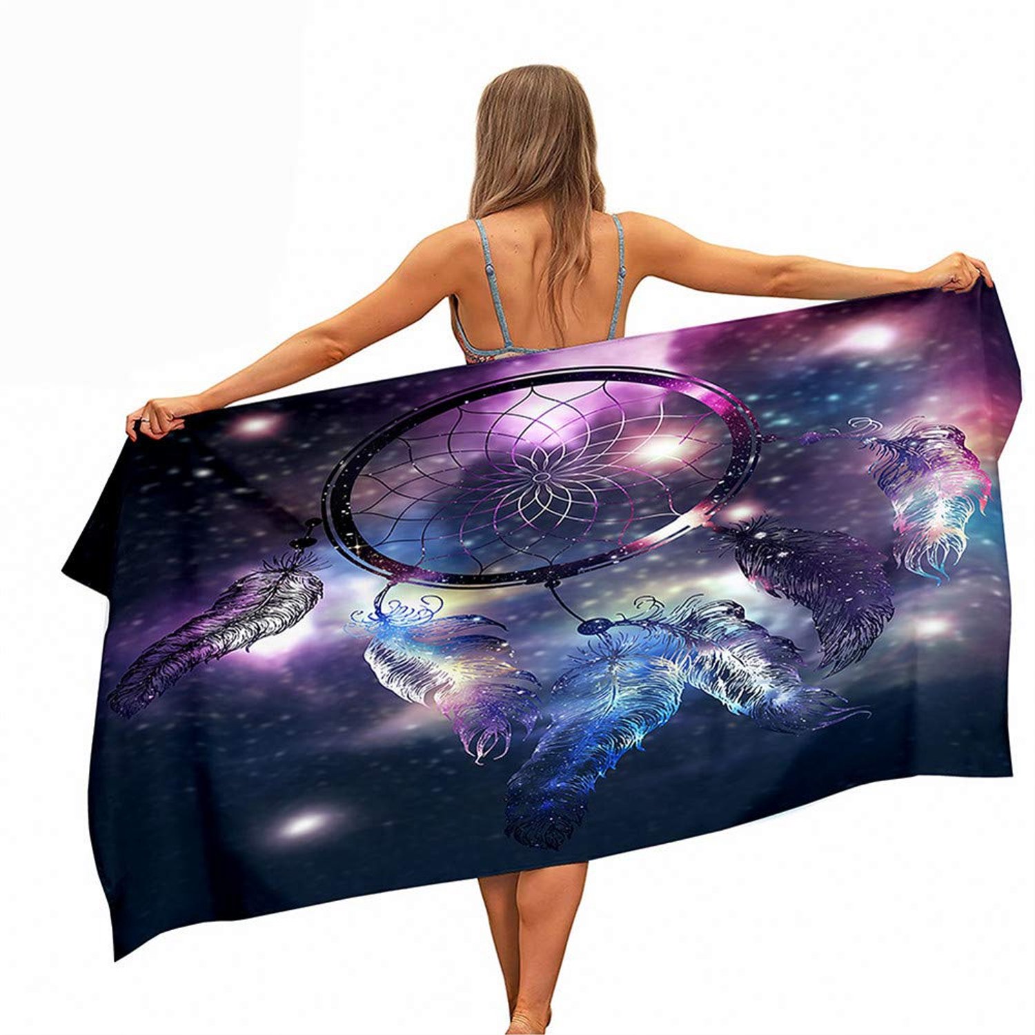 Microfiber Strandlaken met Dream Catcher Print 150 x 180 cm