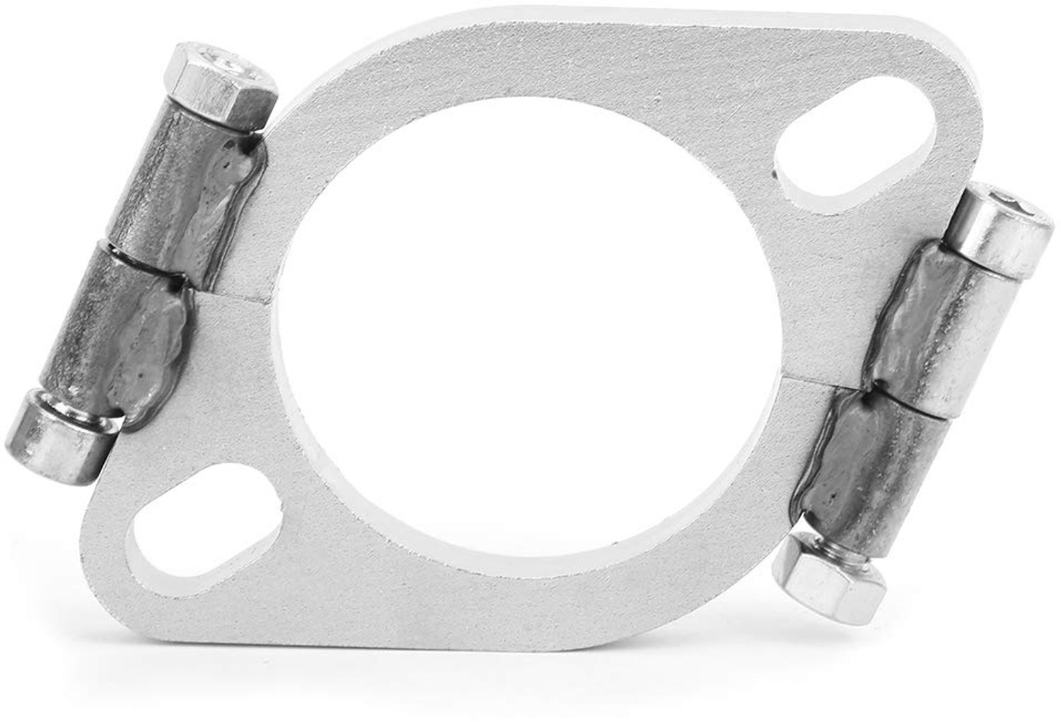 Uitlaatflens Stalen - Universele Splitflens 2.5In - Platte/Ovale Flens - Reparatie/Vervanging - Hoge Betrouwbaarheid - Duurzaam Materiaal - Uitlaatverbinding