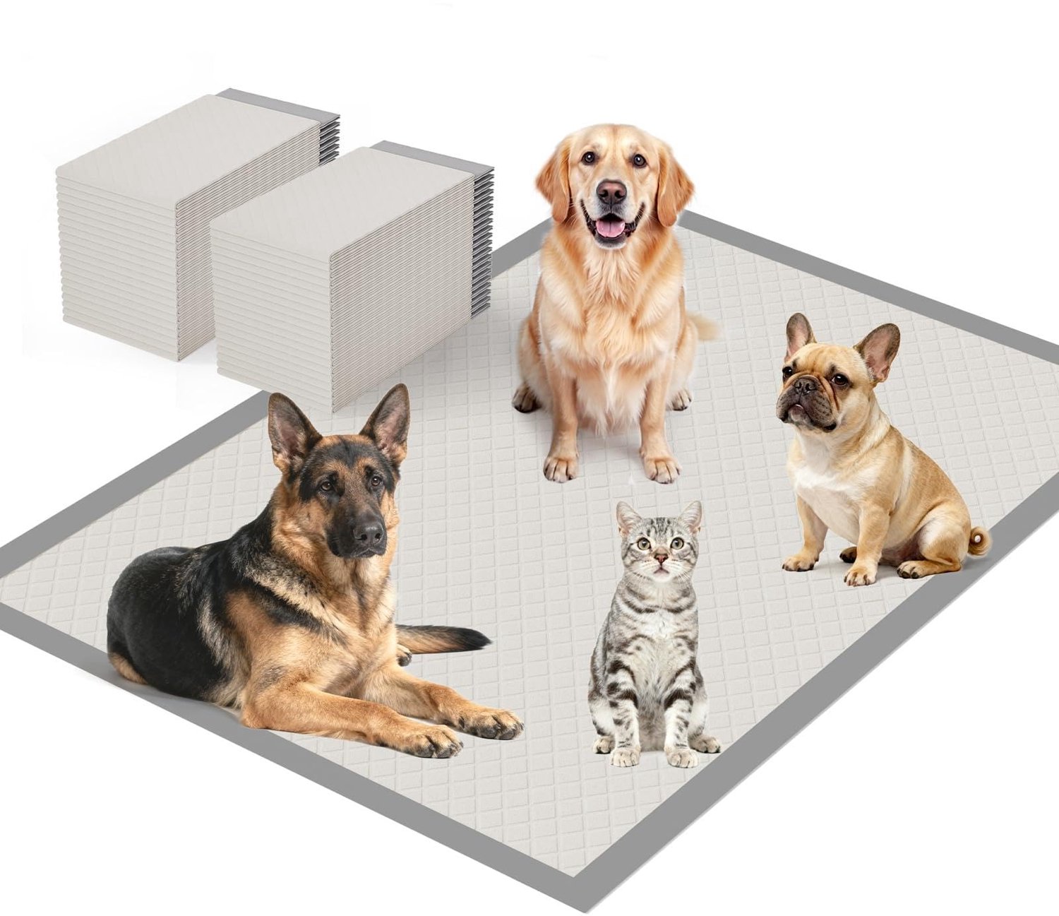 Inzetstukken 94 x 137 cm - 25 Stuks - Zeer Absorberend - Lekvrij - Antislip Onderkant - Ideaal voor Grote Honden - Hondenpads
