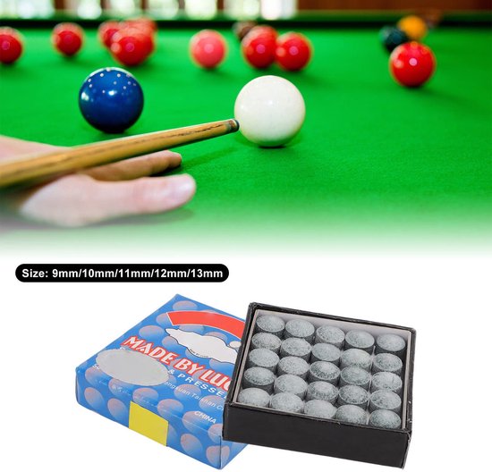 50 Stuks Billiard Cue Tips, 9-13mm Vervangtips voor Biljart — afbeelding 2