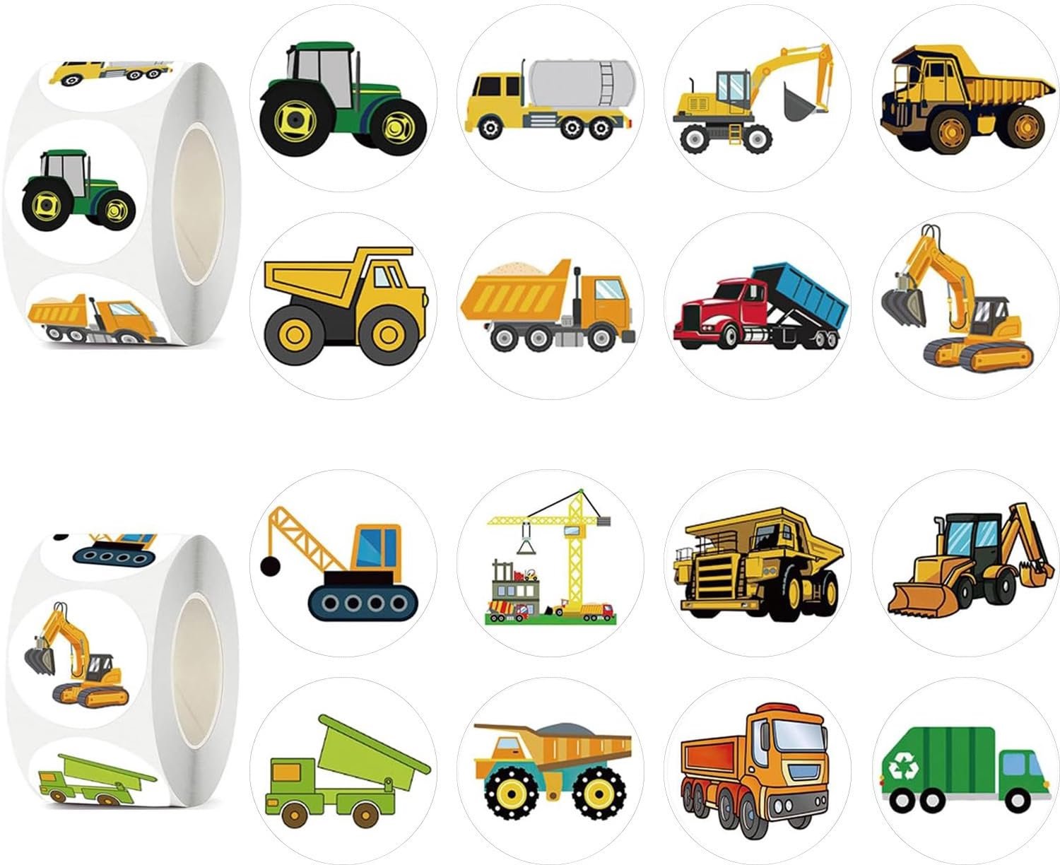 Technische Voertuigsticker Set voor Kinderverjaardagen