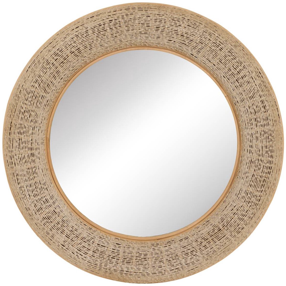 Miroir Nathan rond D.90,5cm beige