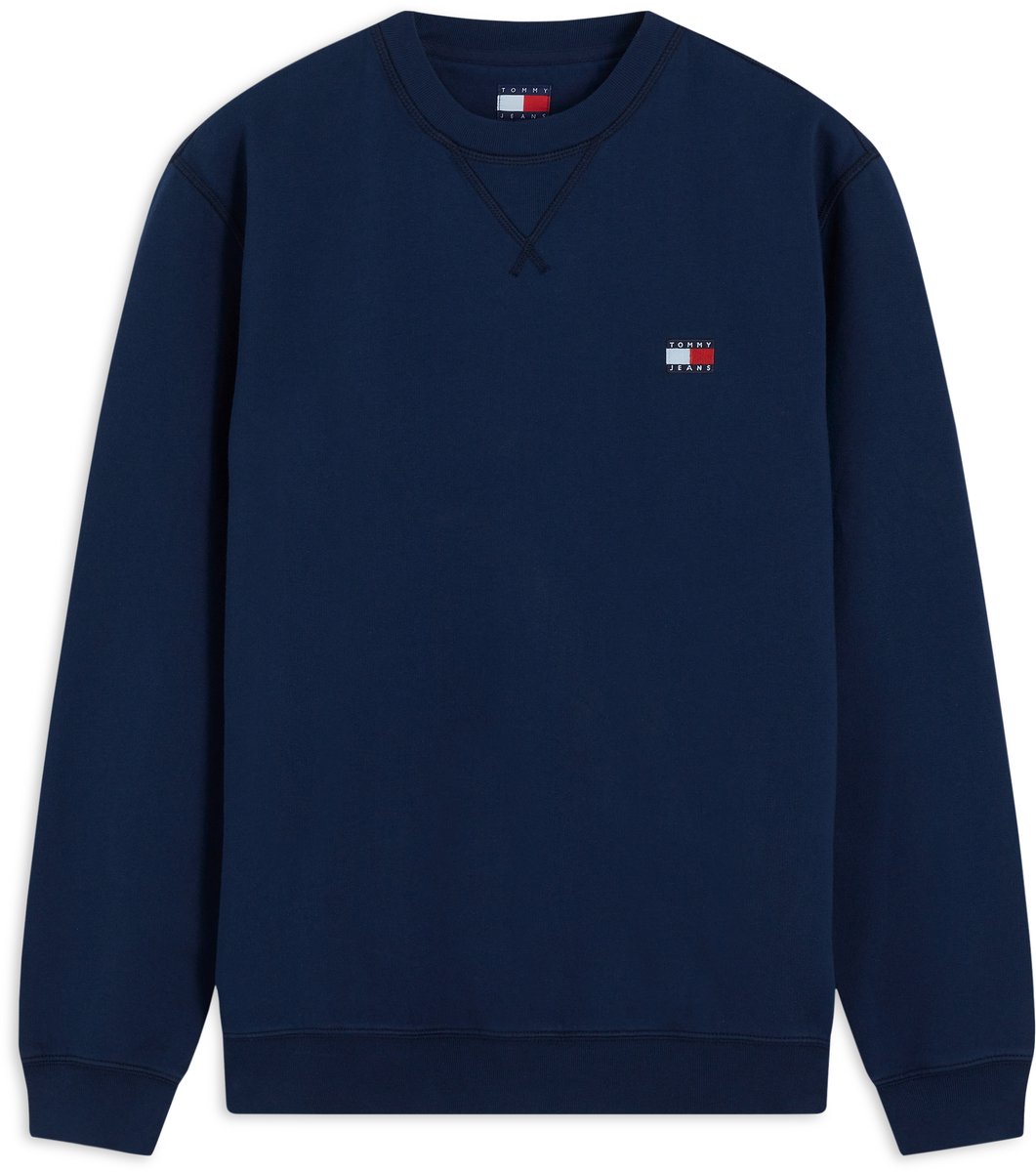 Tommy Jeans Trui Tjm Reg Badge Crew Ext Dm0dm23607 C1g Dark Blue Mannen Maat - 3XL