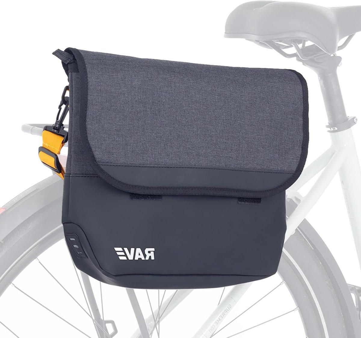 Fietstas Bagage - Schoudertas Laptop - Dagelijkse Rit - Waterafstotend Materiaal - 8 Liter Capaciteit - Zwart