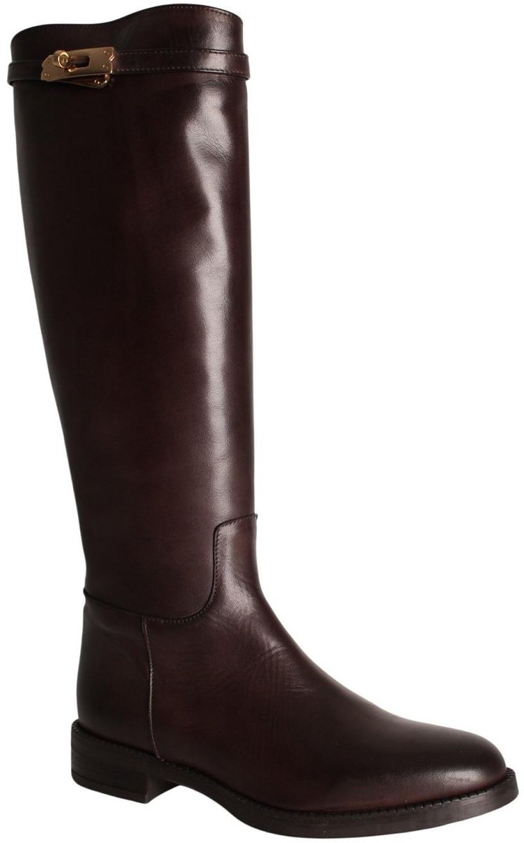 Sofia Len - Schoenen - Donkerbruin - Vrouwen - Maat 39 -