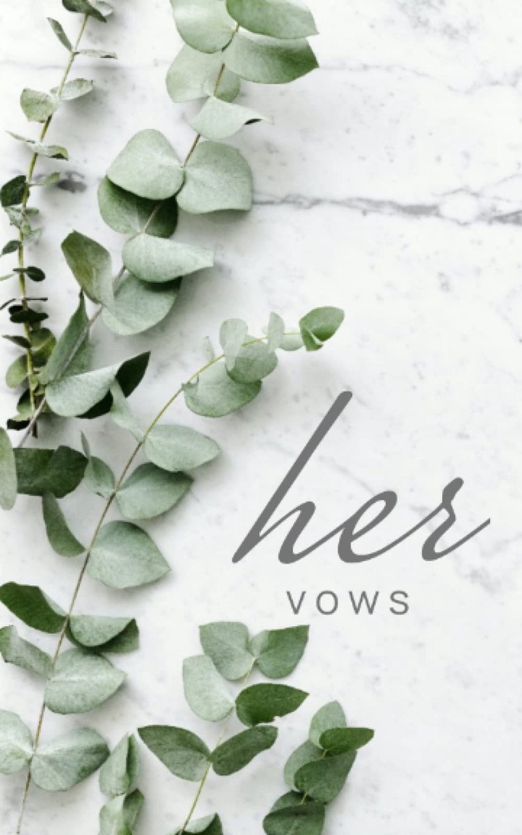 Her Vow Book For Wedding - 24-Page Vow Book - Wedding Notes - Wedding Journal - ShopVlot