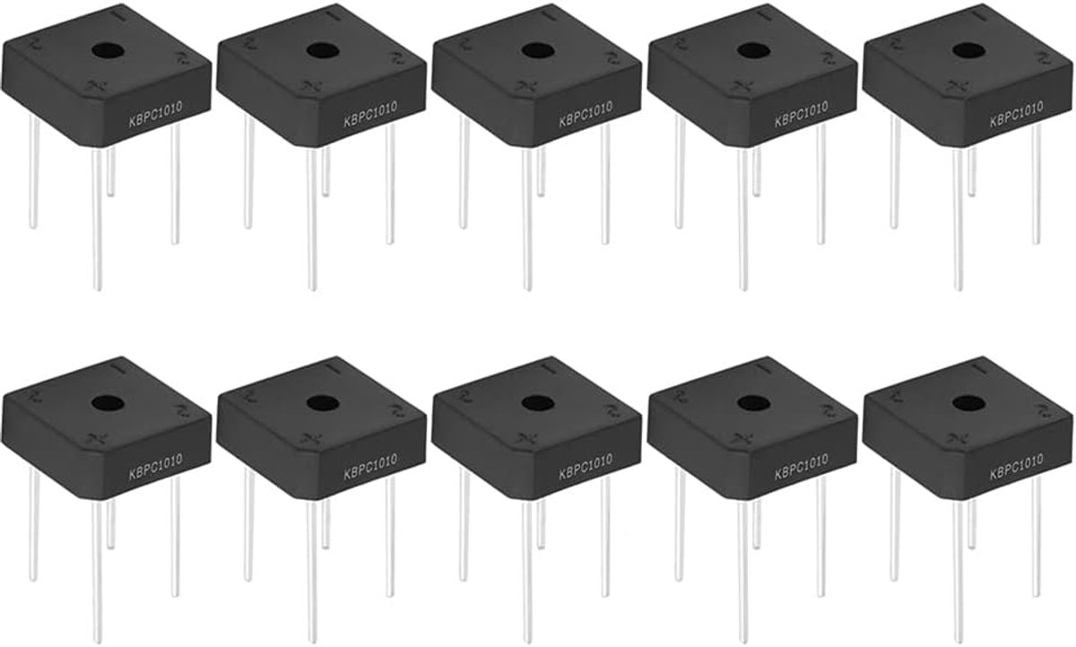 10A Brug Gelijkrichter 1000V Vierkante KBPC-1010 Gelijkrichter 5 Pcs Snelle Reactie voor Huishoudelijke Apparaten Industriële Elektronische Circuit(Sell ​​5)