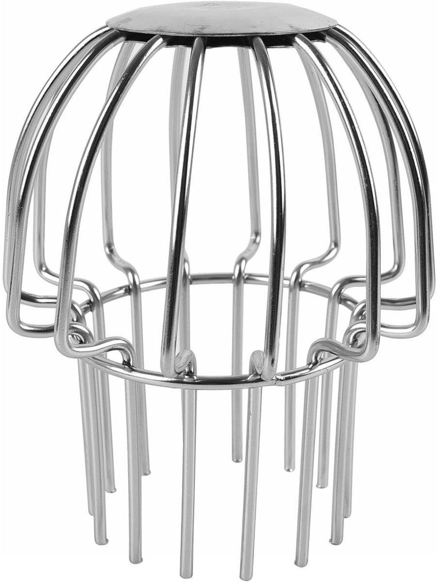 Regenpijpfilter – RVS 304 – 75 mm – Blad- & Vuilaanslag – Eendelig – Corrosiebestendig – Voor Dakgoot & Terras