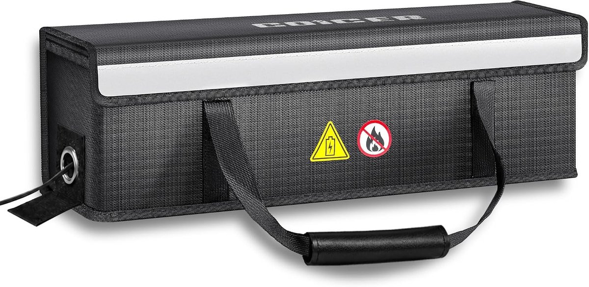 E-bike Accu Tas - Vuurvast - XL 56 x 23 x 24,5 cm - Beschermende Tas voor Accu's - Voor E-bike Batterijen