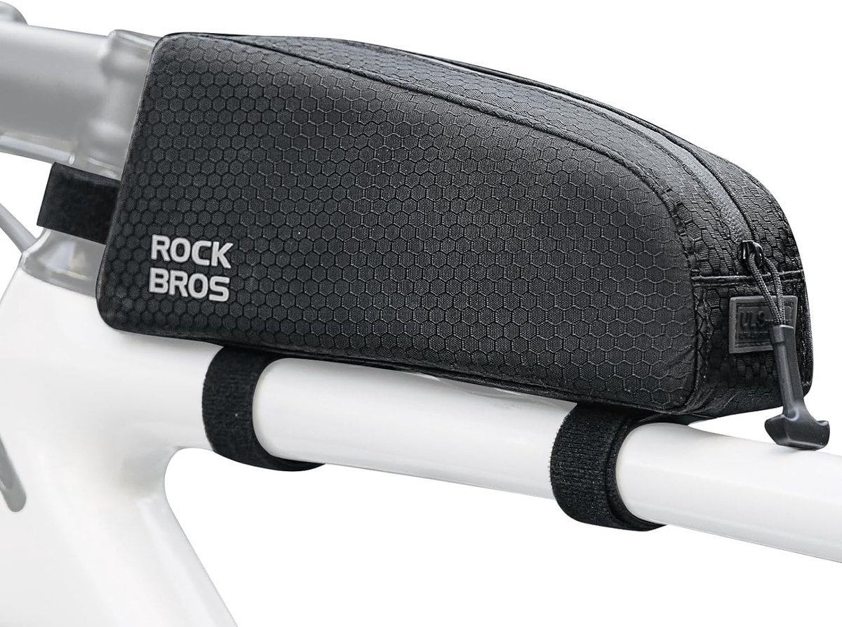 Fatbike accessoires - Fietsframetas - Zwart - 23 x 6 x 10 cm - Waterdichte Nylon Opbergtas voor Fietsen