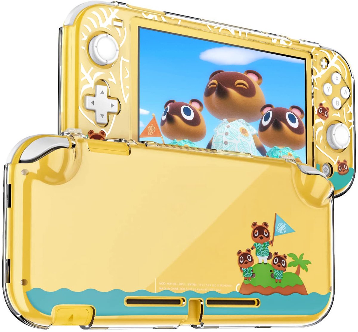 DLseego Beschermende Case voor Switch Lite, Clear Hard PC Case Cover Split Ontwerp Shockproof Anti-Scratch Shell - ShopVlot
