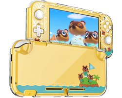 DLseego Beschermende Case voor Switch Lite, Clear Hard PC Case Cover Split Ontwerp Shockproof Anti-Scratch Shell - ShopVlot