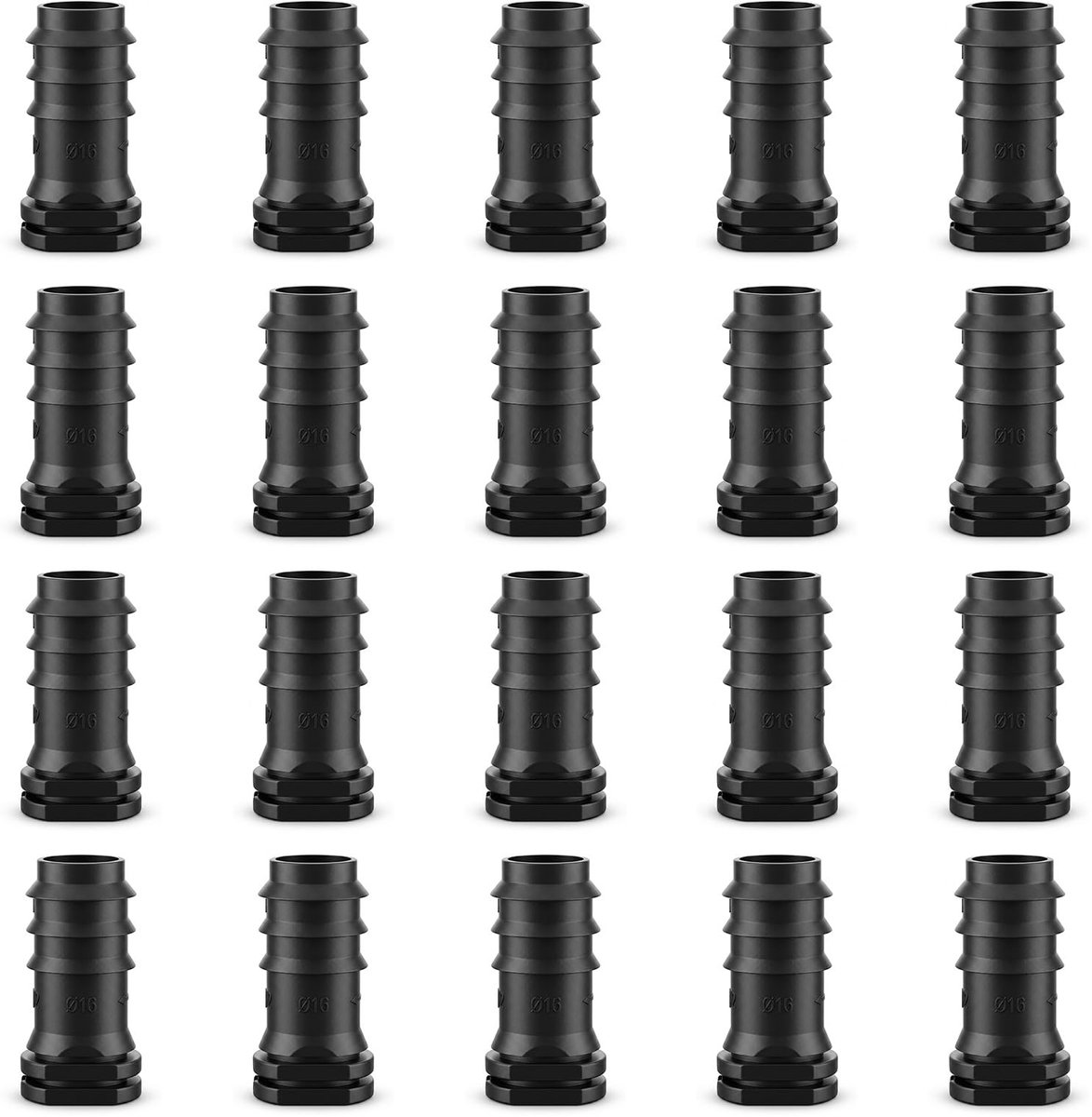 20 stuks eindstoppen 16 mm, druppelslang eindstoppen, slangverbinder 16 mm, eindkappen, accessoires voor - ShopVlot