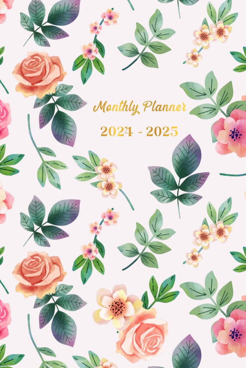 2024-2025 Monthly Planner: Two years from January 2024 to December 2025, 1 Month on 2 Pages. - ShopVlot