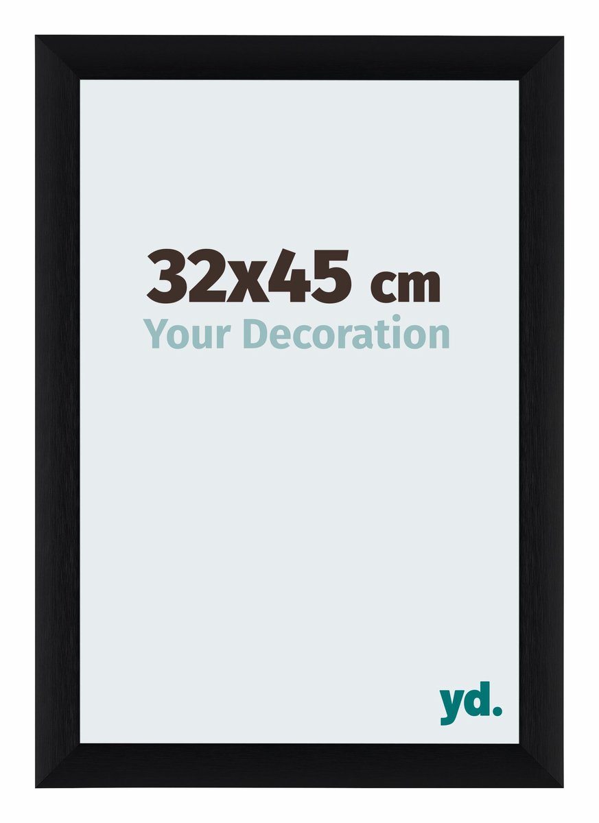yd. Your Decoration - Fotolijst 32x45 cm - Aluminium - Zwart Geborsteld - Tucson