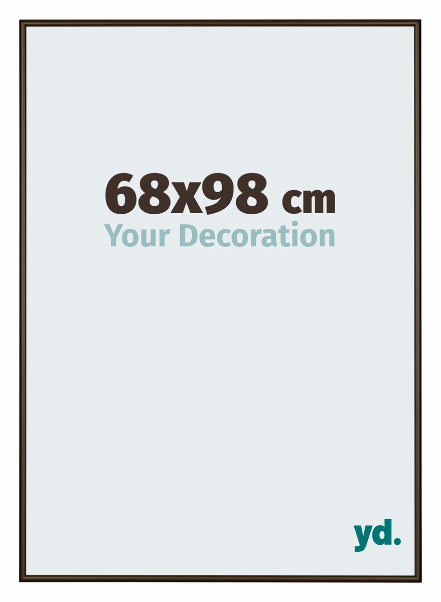 yd. Your Decoration - Fotolijst 68x98 cm - Aluminium - Walnoot Structuur - New York