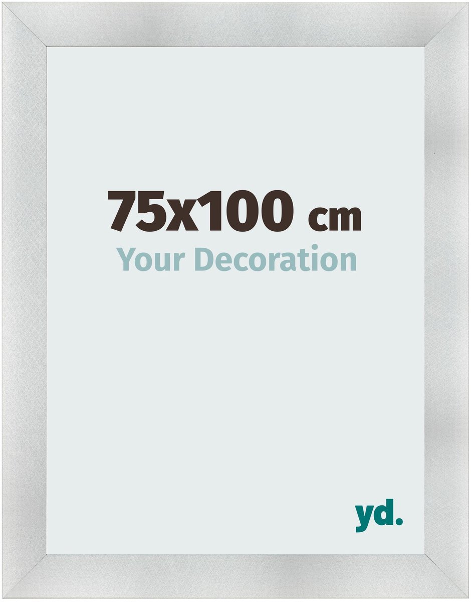 yd. Your Decoration - Fotolijst 75x100 cm - MDF - Aluminium Geborsteld - Pisa