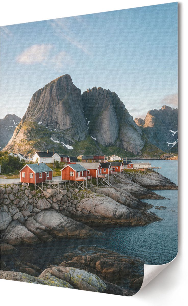 Coloray Polycanvas Poster - Stedelijke Magie, Grijs - A3 - Zwart-wit Wandposter - Rechthoek - Muurdecoratie - Woonkamer - Klassiek